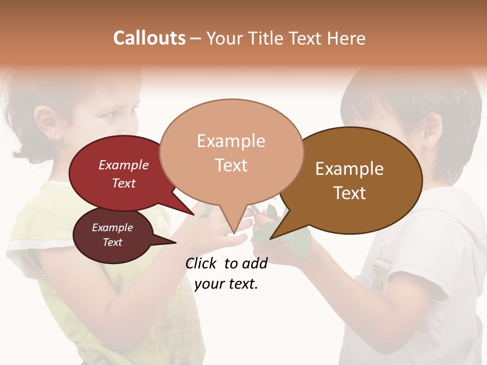 Family Sweet Caucasian PowerPoint Template