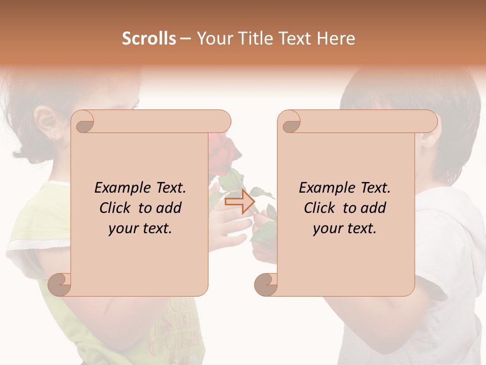 Family Sweet Caucasian PowerPoint Template