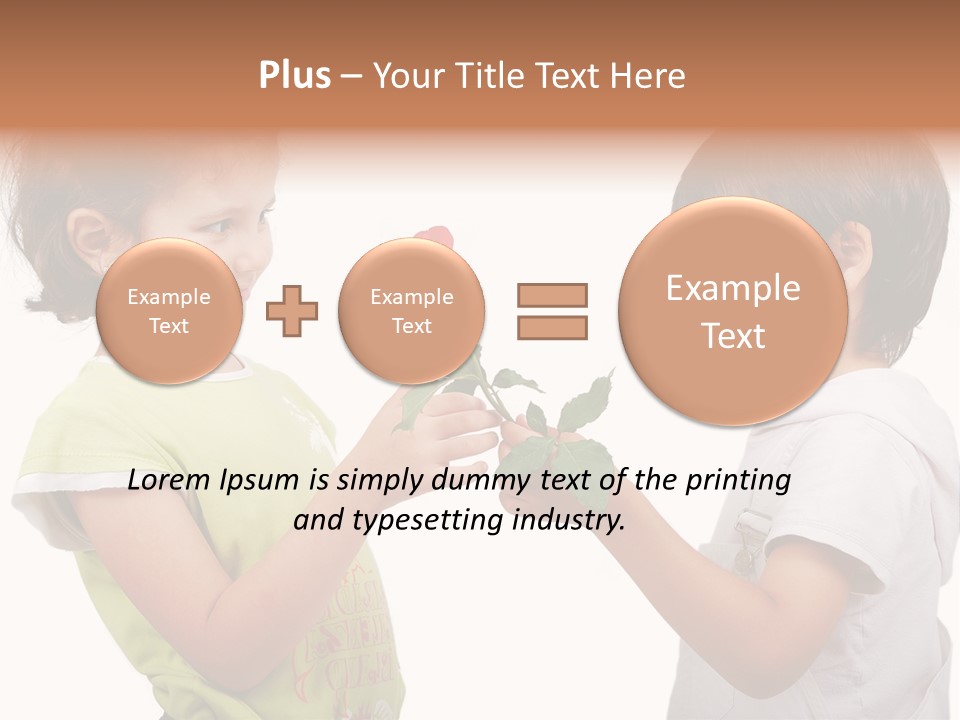 Family Sweet Caucasian PowerPoint Template