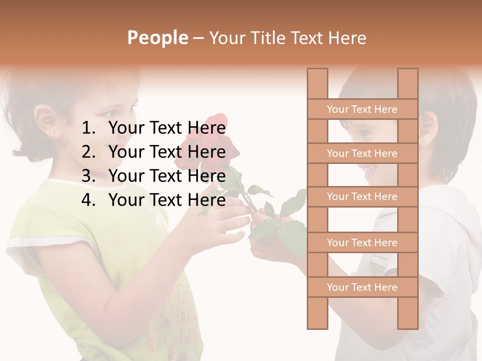 Family Sweet Caucasian PowerPoint Template