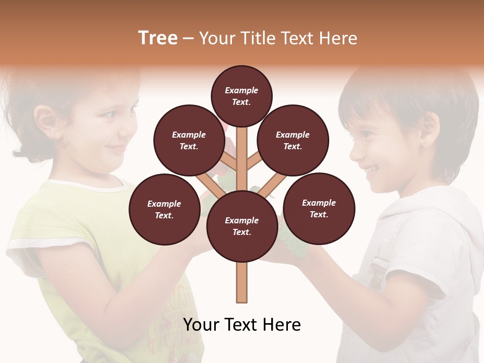 Family Sweet Caucasian PowerPoint Template