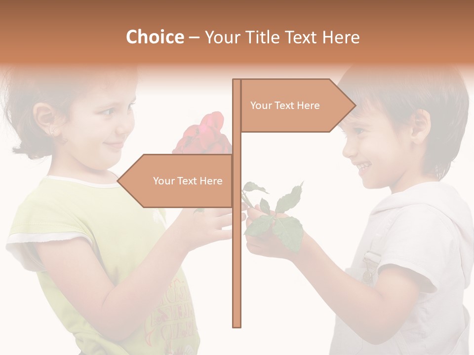 Family Sweet Caucasian PowerPoint Template