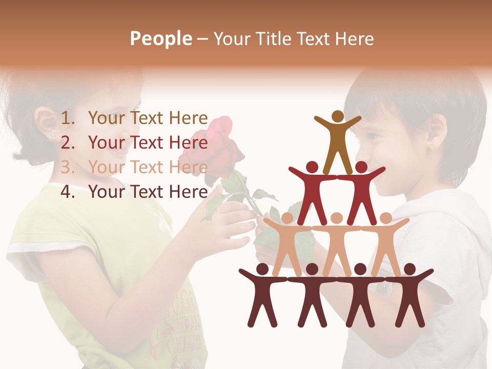 Family Sweet Caucasian PowerPoint Template