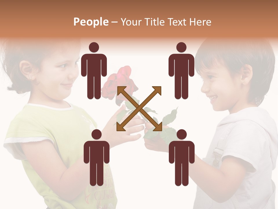 Family Sweet Caucasian PowerPoint Template