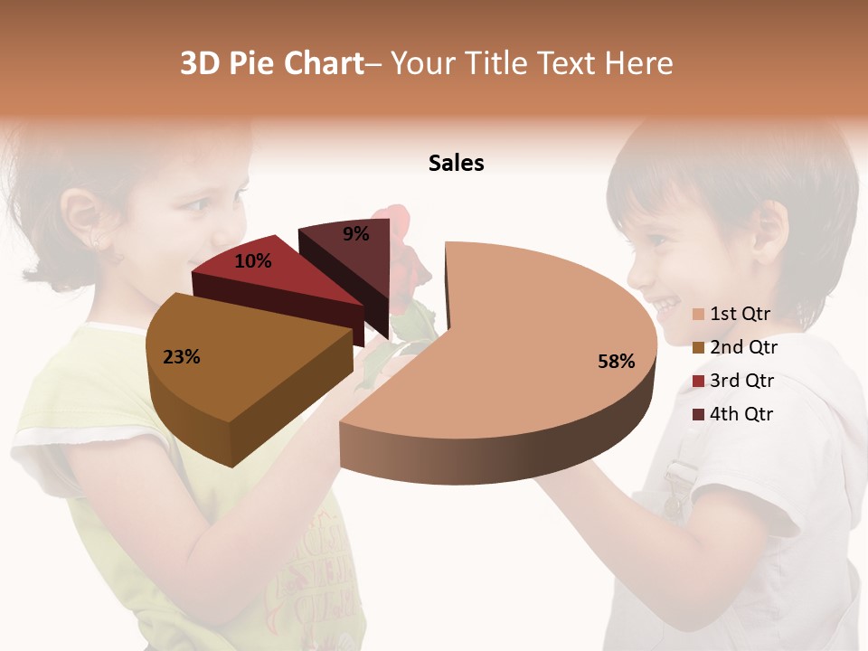 Family Sweet Caucasian PowerPoint Template
