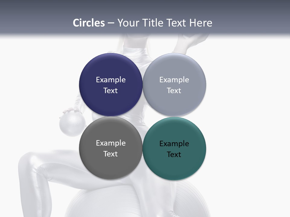 Girl Isolated Cyber PowerPoint Template