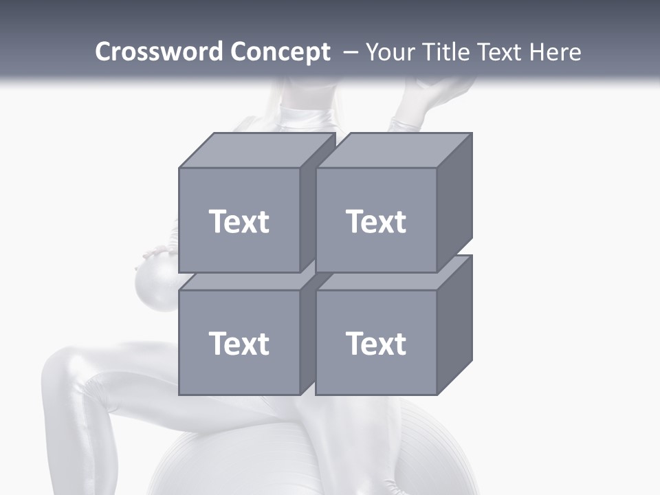 Girl Isolated Cyber PowerPoint Template