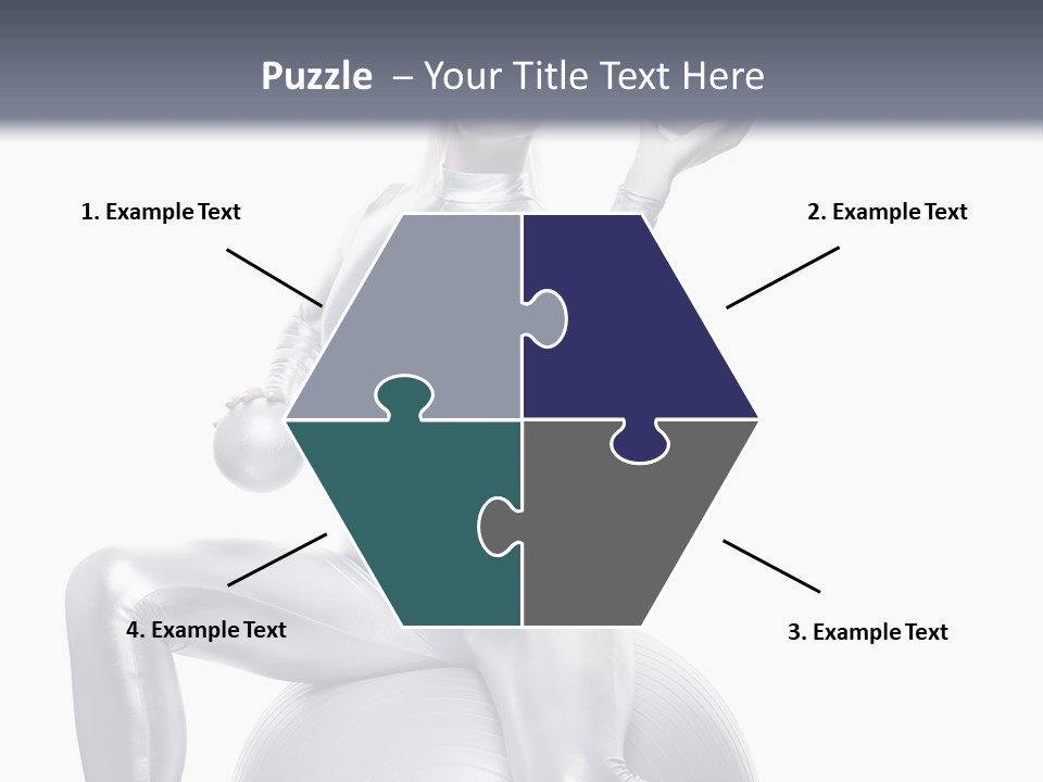 Girl Isolated Cyber PowerPoint Template