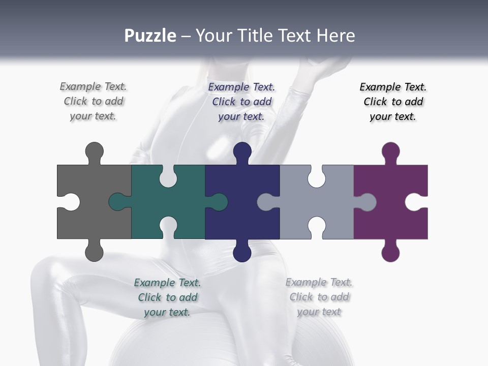 Girl Isolated Cyber PowerPoint Template