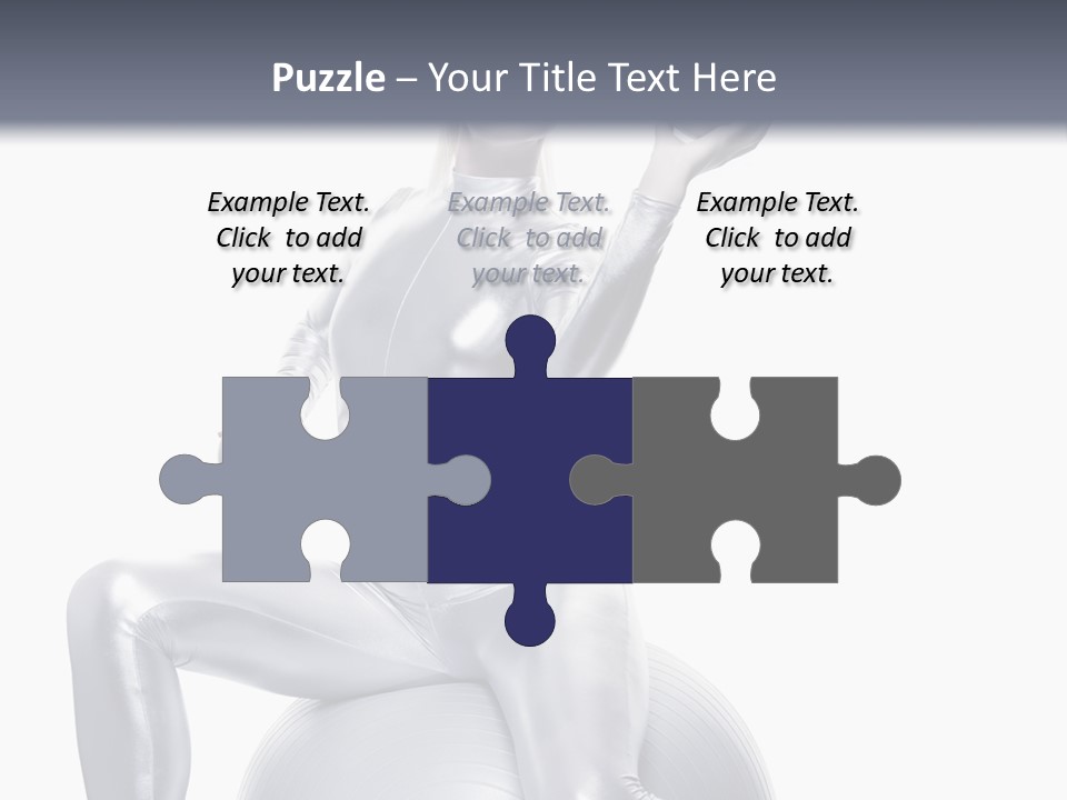 Girl Isolated Cyber PowerPoint Template