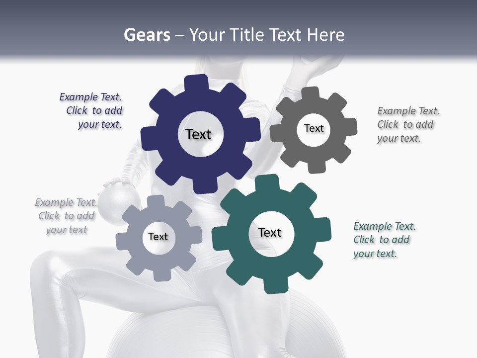 Girl Isolated Cyber PowerPoint Template