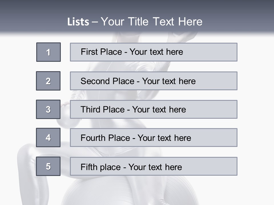 Girl Isolated Cyber PowerPoint Template