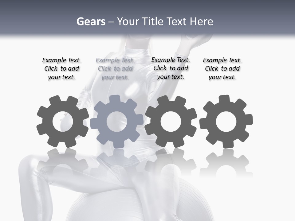 Girl Isolated Cyber PowerPoint Template