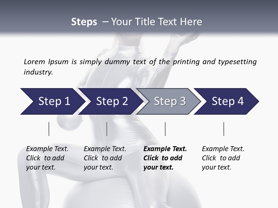 Girl Isolated Cyber PowerPoint Template