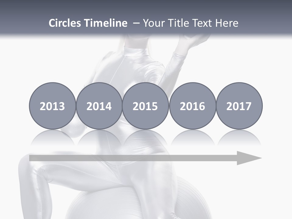 Girl Isolated Cyber PowerPoint Template