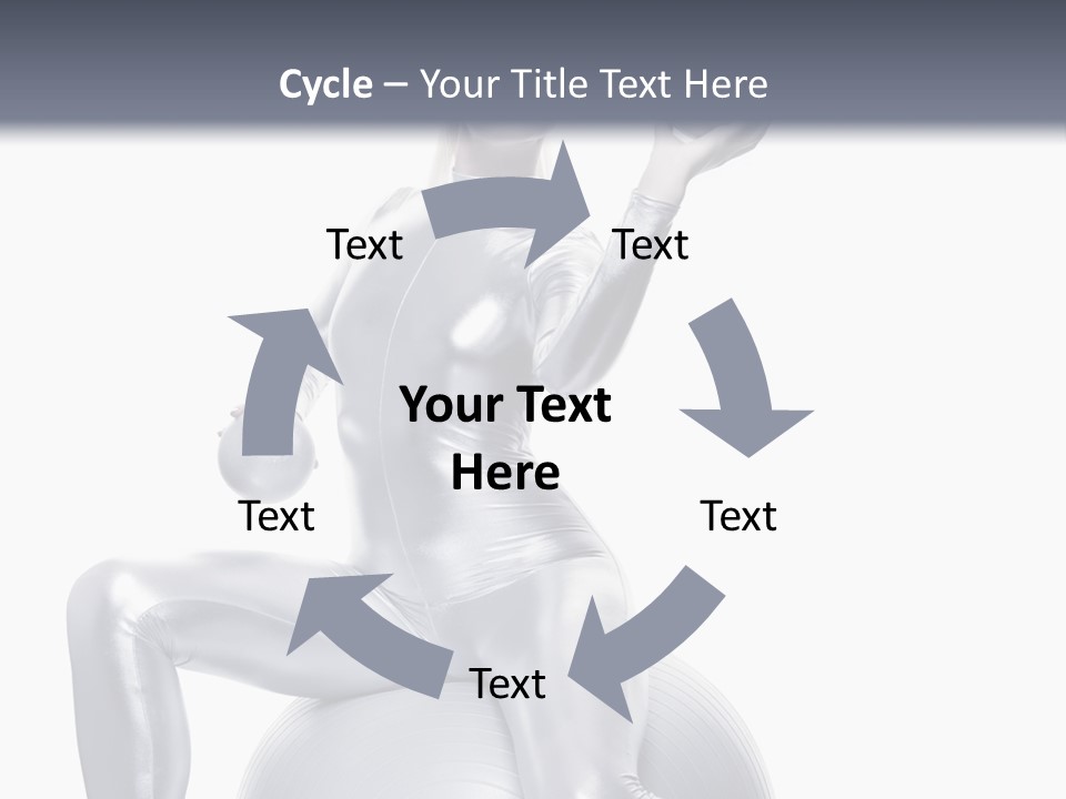 Girl Isolated Cyber PowerPoint Template