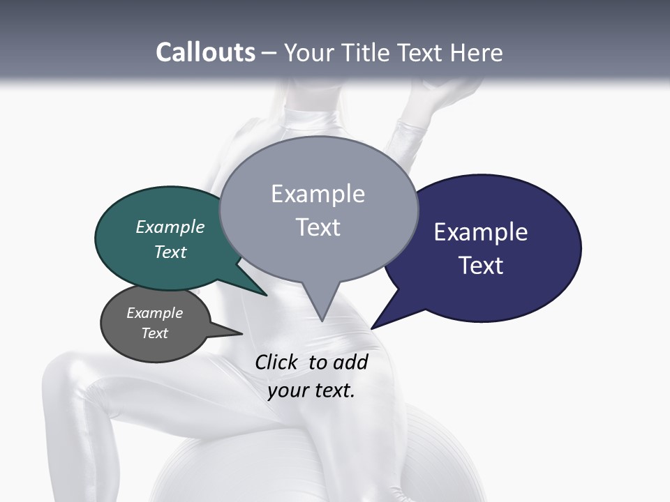 Girl Isolated Cyber PowerPoint Template