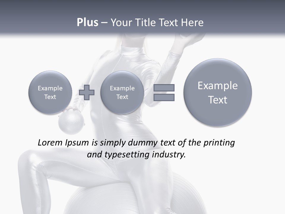 Girl Isolated Cyber PowerPoint Template
