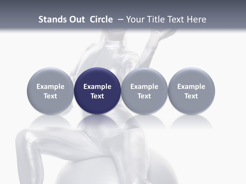 Girl Isolated Cyber PowerPoint Template