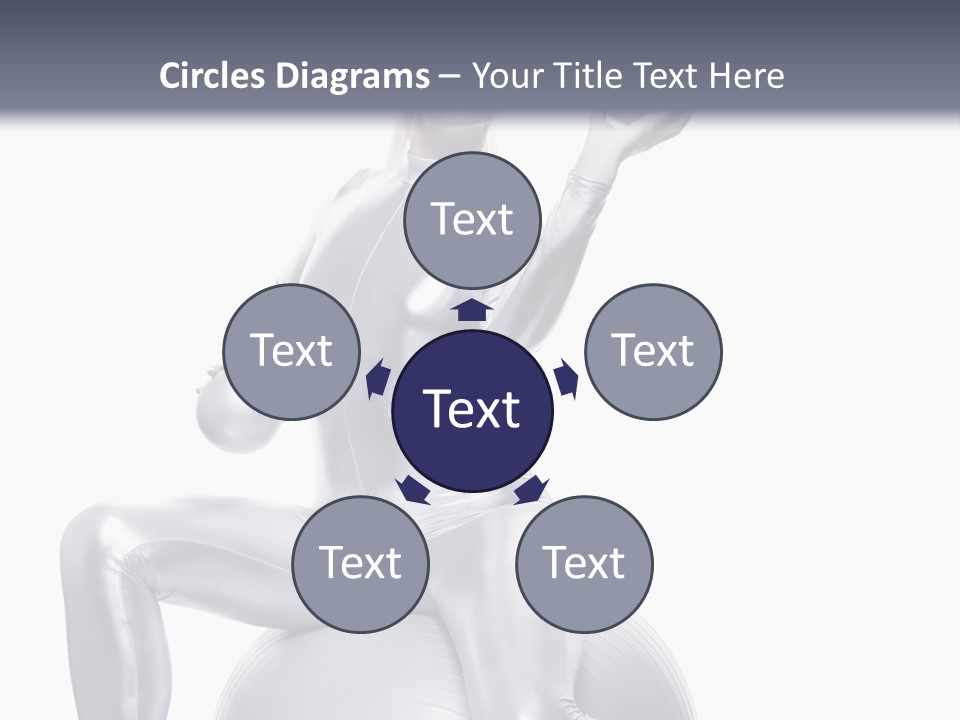 Girl Isolated Cyber PowerPoint Template