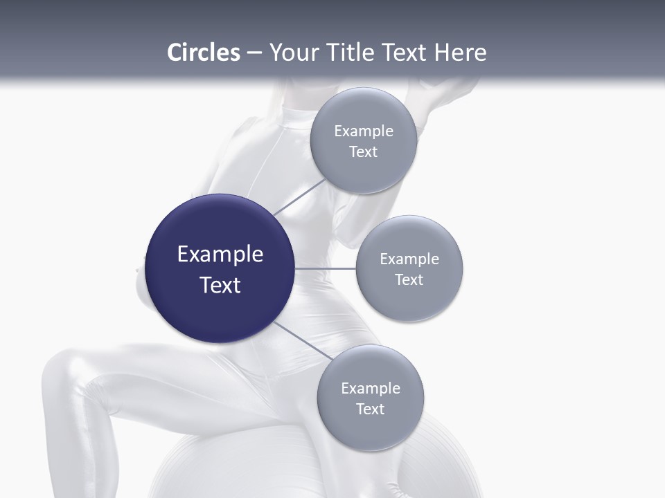 Girl Isolated Cyber PowerPoint Template