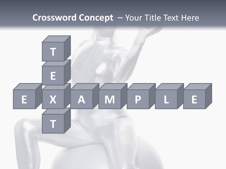 Girl Isolated Cyber PowerPoint Template