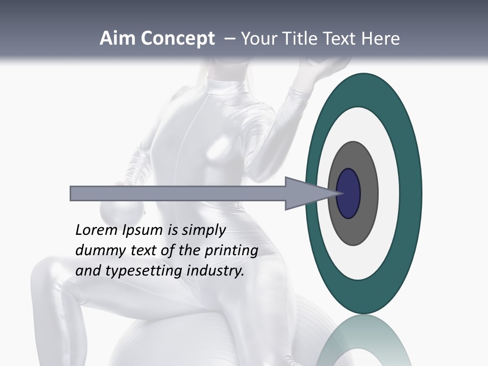 Girl Isolated Cyber PowerPoint Template