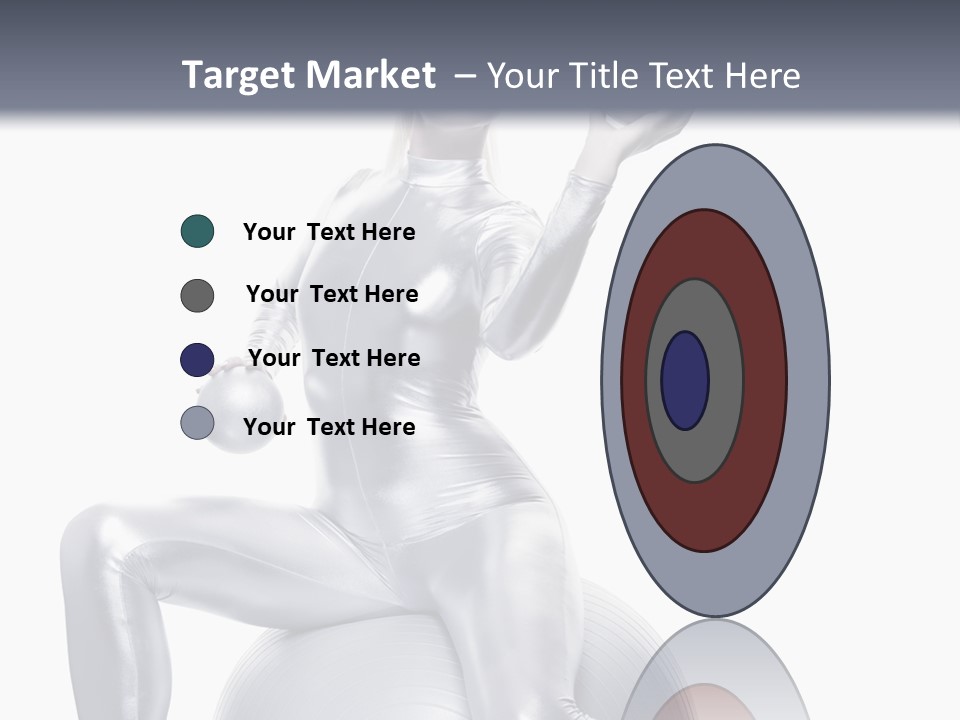 Girl Isolated Cyber PowerPoint Template