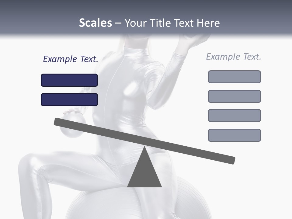 Girl Isolated Cyber PowerPoint Template