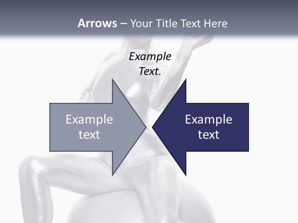 Girl Isolated Cyber PowerPoint Template