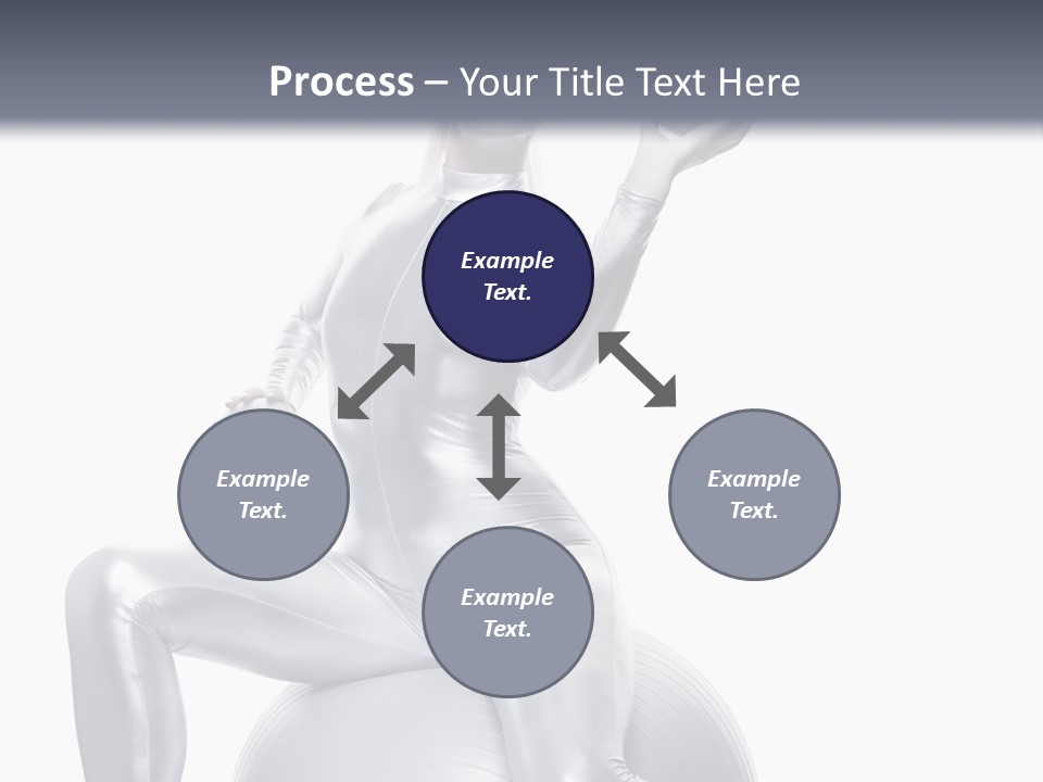 Girl Isolated Cyber PowerPoint Template