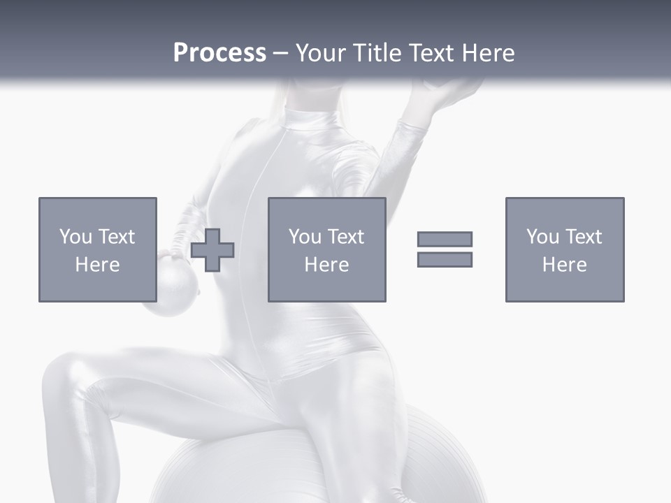 Girl Isolated Cyber PowerPoint Template