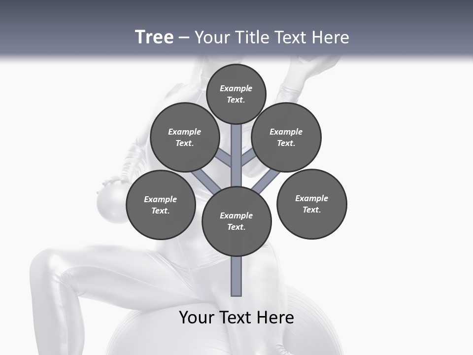 Girl Isolated Cyber PowerPoint Template