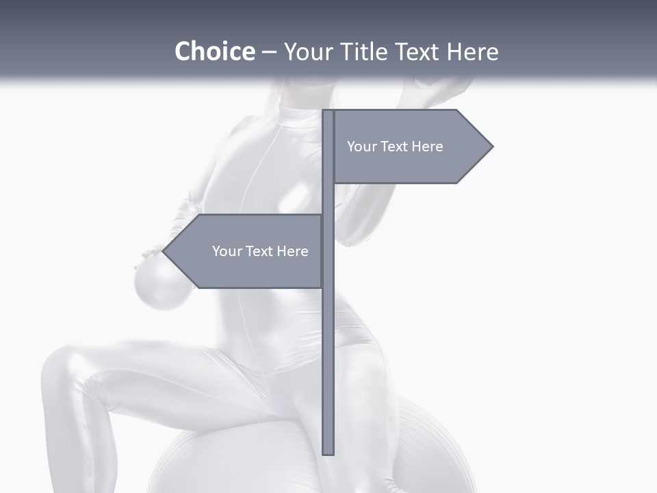 Girl Isolated Cyber PowerPoint Template