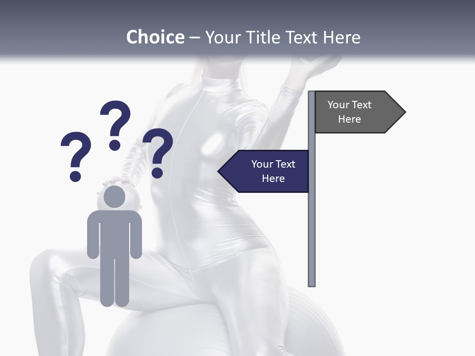 Girl Isolated Cyber PowerPoint Template
