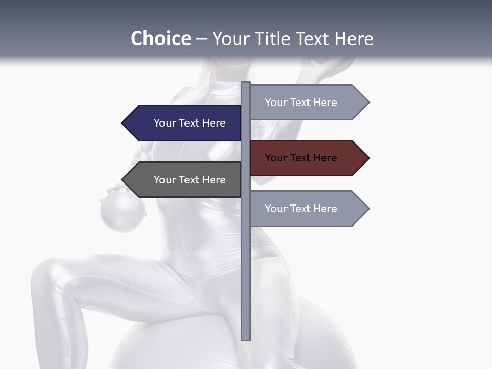 Girl Isolated Cyber PowerPoint Template