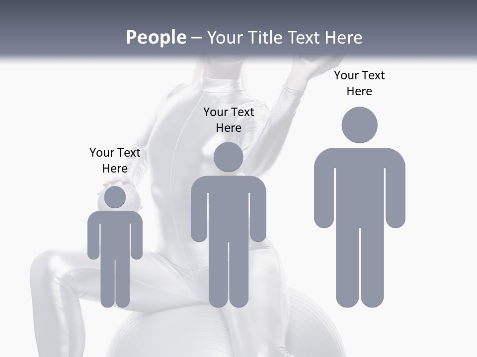 Girl Isolated Cyber PowerPoint Template