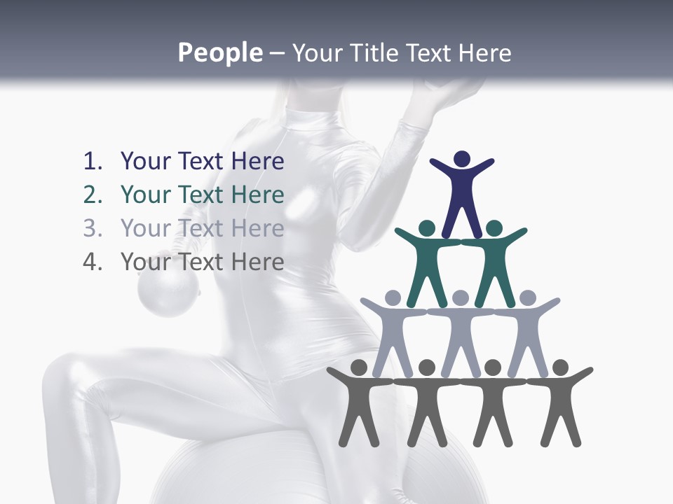 Girl Isolated Cyber PowerPoint Template