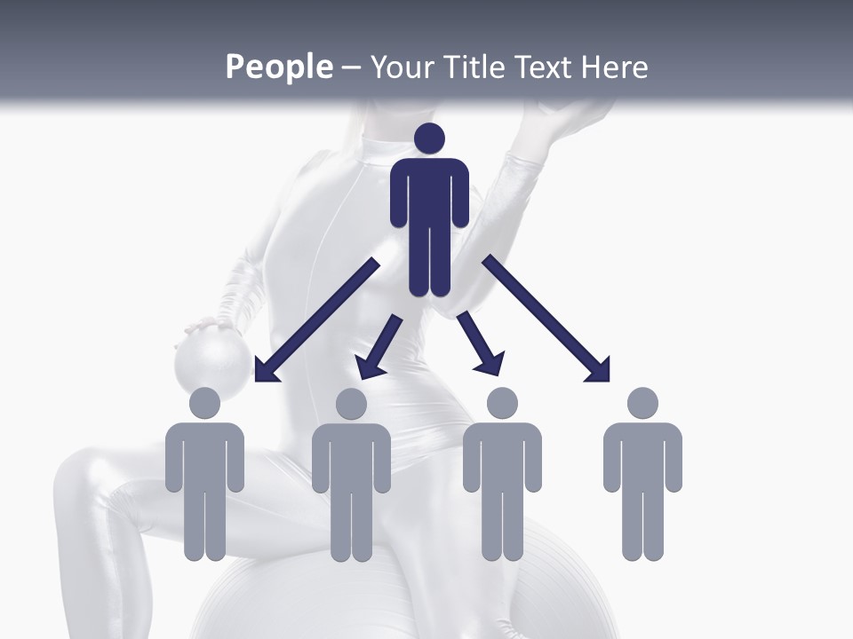 Girl Isolated Cyber PowerPoint Template