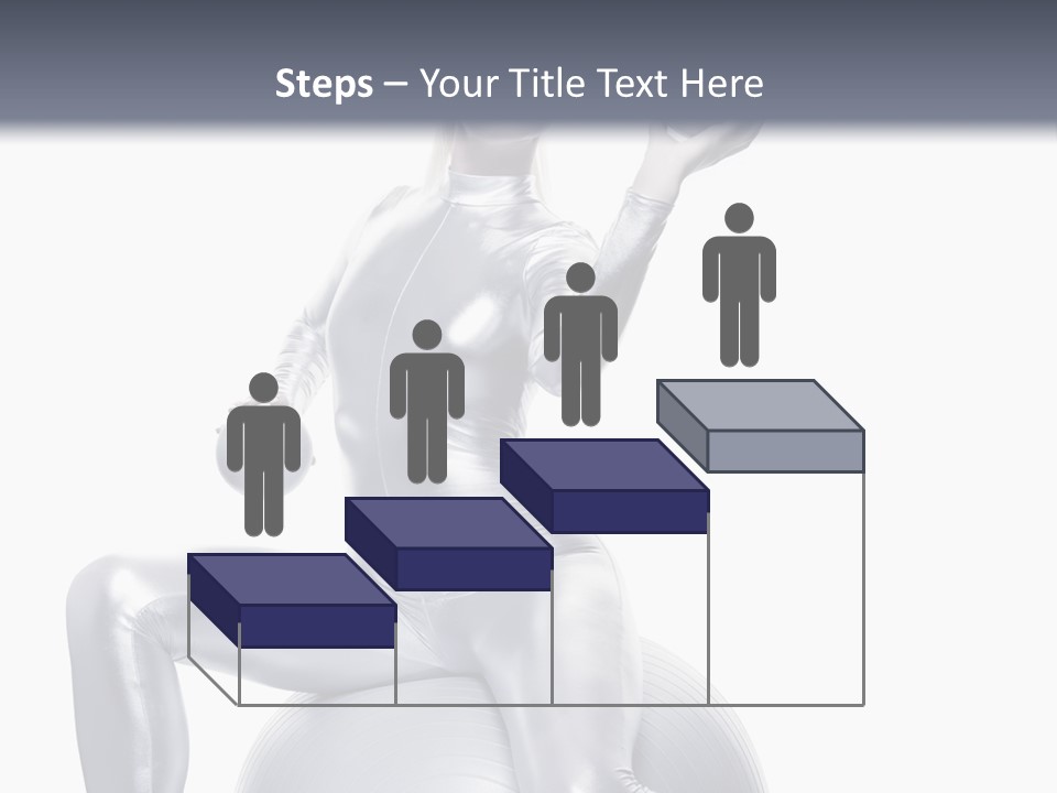 Girl Isolated Cyber PowerPoint Template