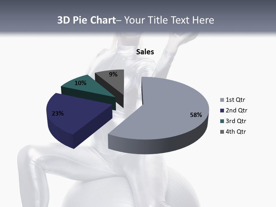 Girl Isolated Cyber PowerPoint Template