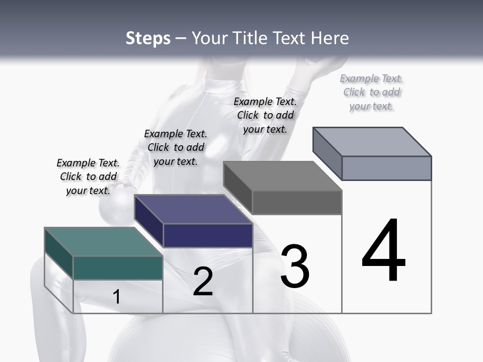 Girl Isolated Cyber PowerPoint Template