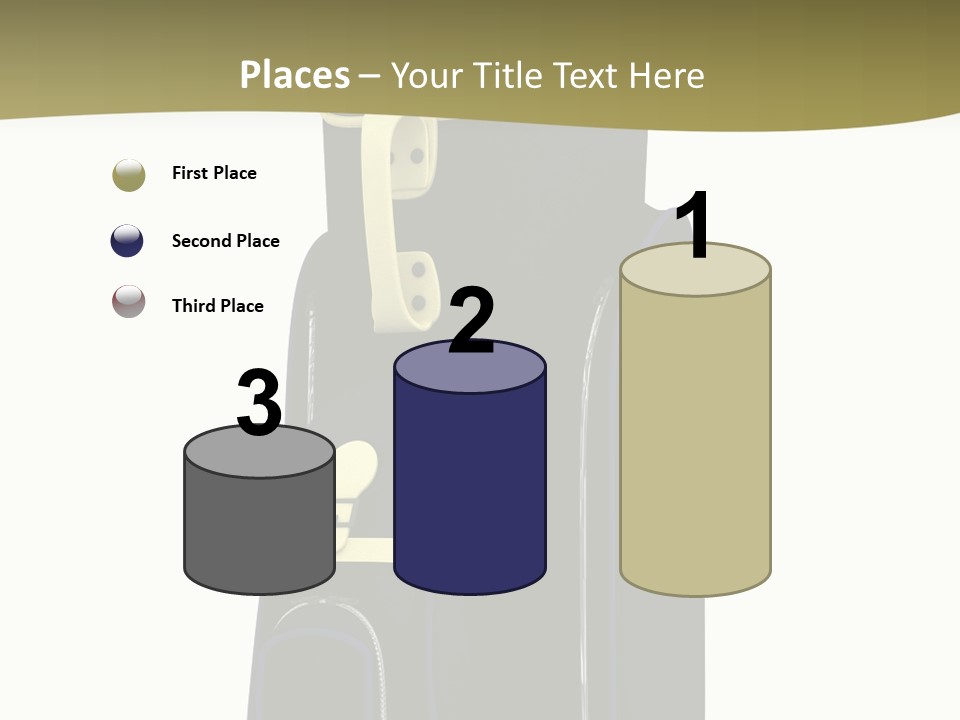 Numbers Goflclub Isolated PowerPoint Template