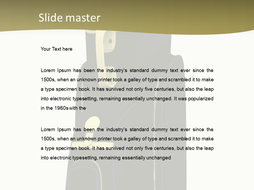 Numbers Goflclub Isolated PowerPoint Template