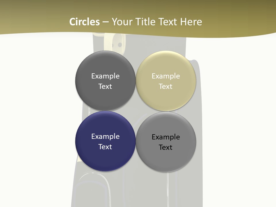 Numbers Goflclub Isolated PowerPoint Template