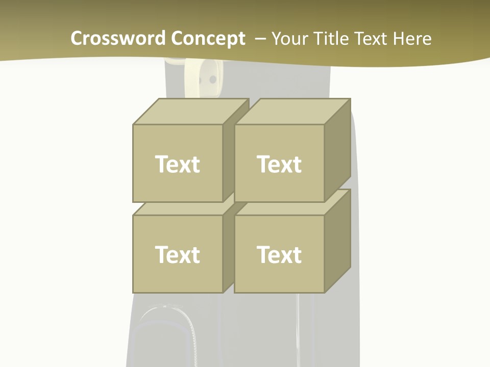 Numbers Goflclub Isolated PowerPoint Template