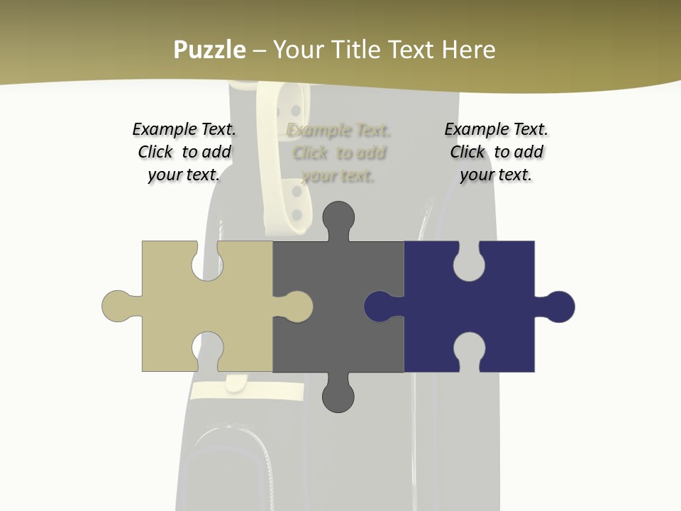 Numbers Goflclub Isolated PowerPoint Template