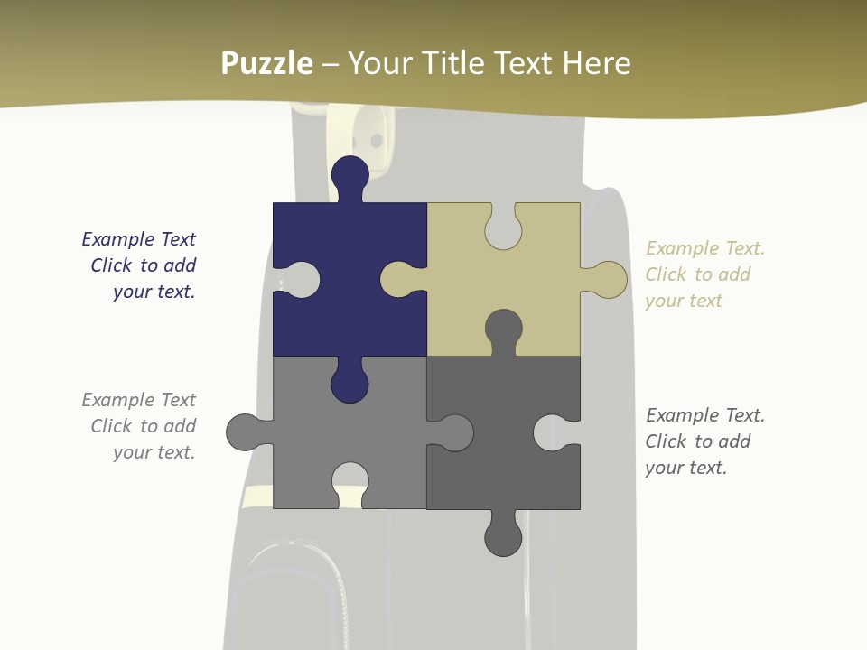 Numbers Goflclub Isolated PowerPoint Template