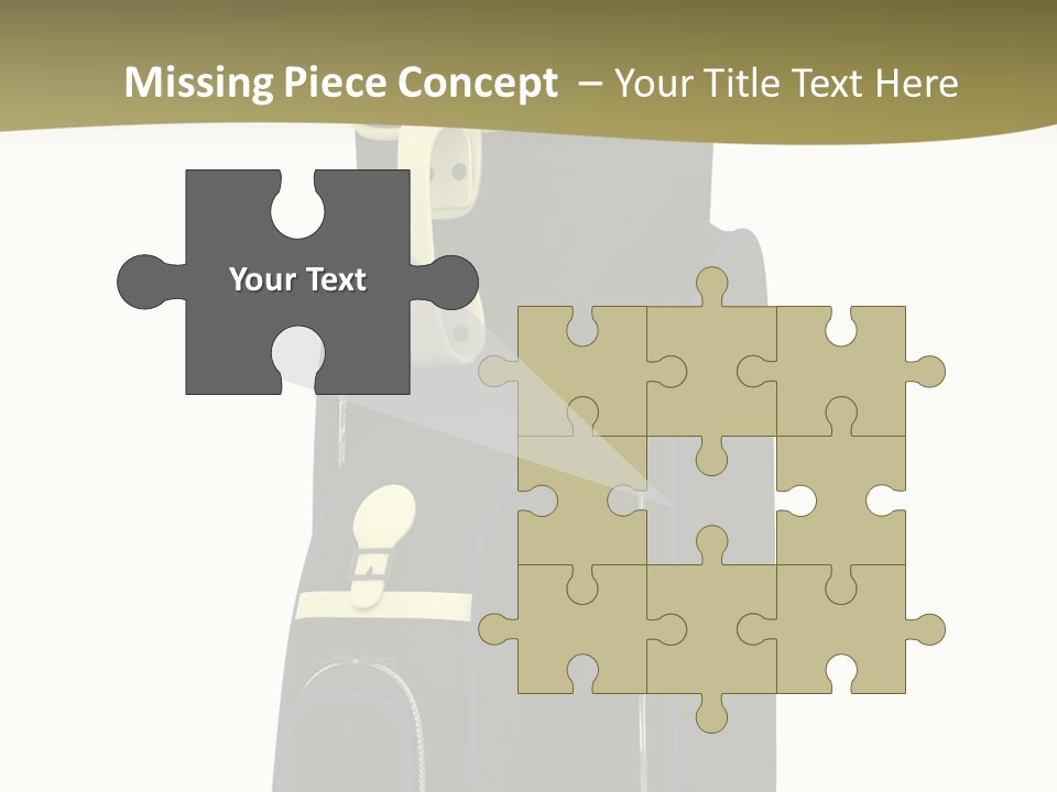 Numbers Goflclub Isolated PowerPoint Template