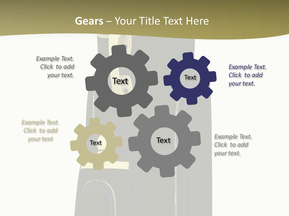 Numbers Goflclub Isolated PowerPoint Template